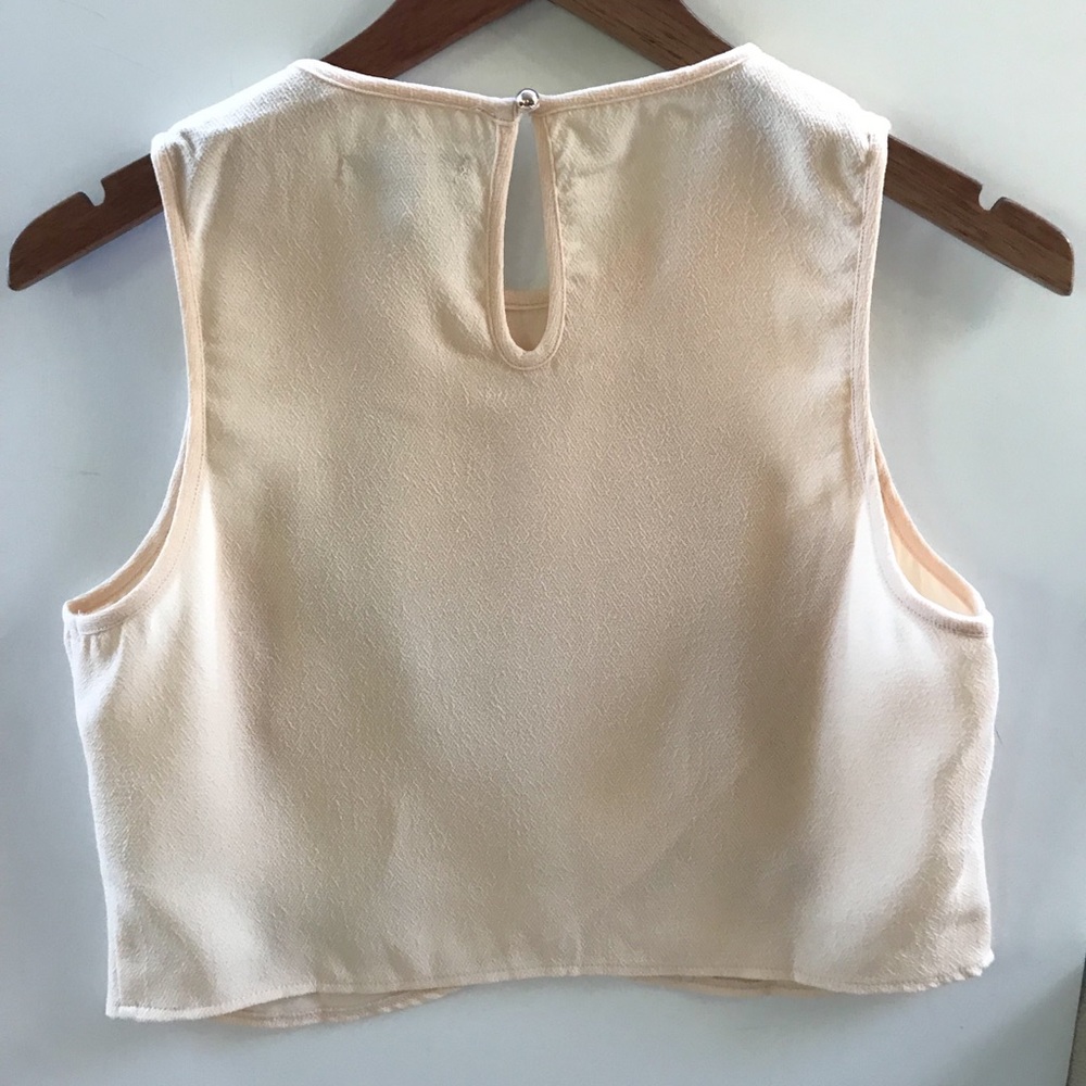 SLEEVELESS EMBELLISHED CROP TOP - Picture 6 of 6